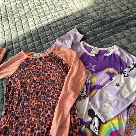 Cat & Jack and Walmart Pajama dress shirt bundle of 4 size 10/12 - Picture 3 of 9